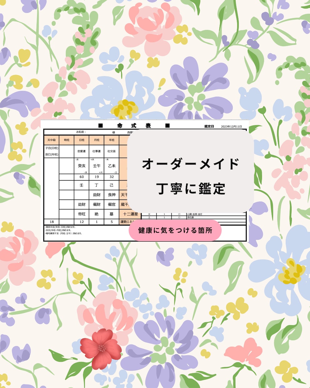 四柱推命で2026年の運勢を読み解き占います 四柱推命　仕事　起業　今年の運勢  転職時期　起業時期 イメージ2