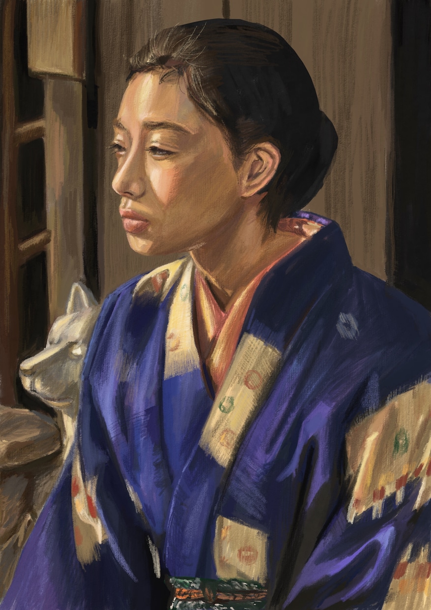 商用利用OK！レトロな人物画を制作します SNSアイコン、立ち絵、などを厚塗りでおしゃれに。 イメージ2