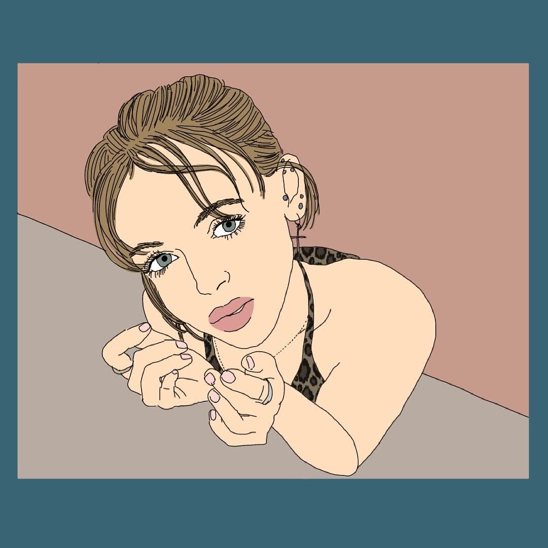 おしゃれな線画イラスト、似顔絵描きます 本の表紙や、商品紹介のイラスト実績があります。 イメージ2