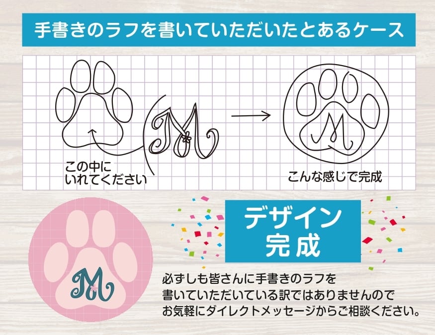 手書きの絵や参考になる画像からロゴをつくります デザインデータをお持ちで無い方をサポートいたします！ イメージ2