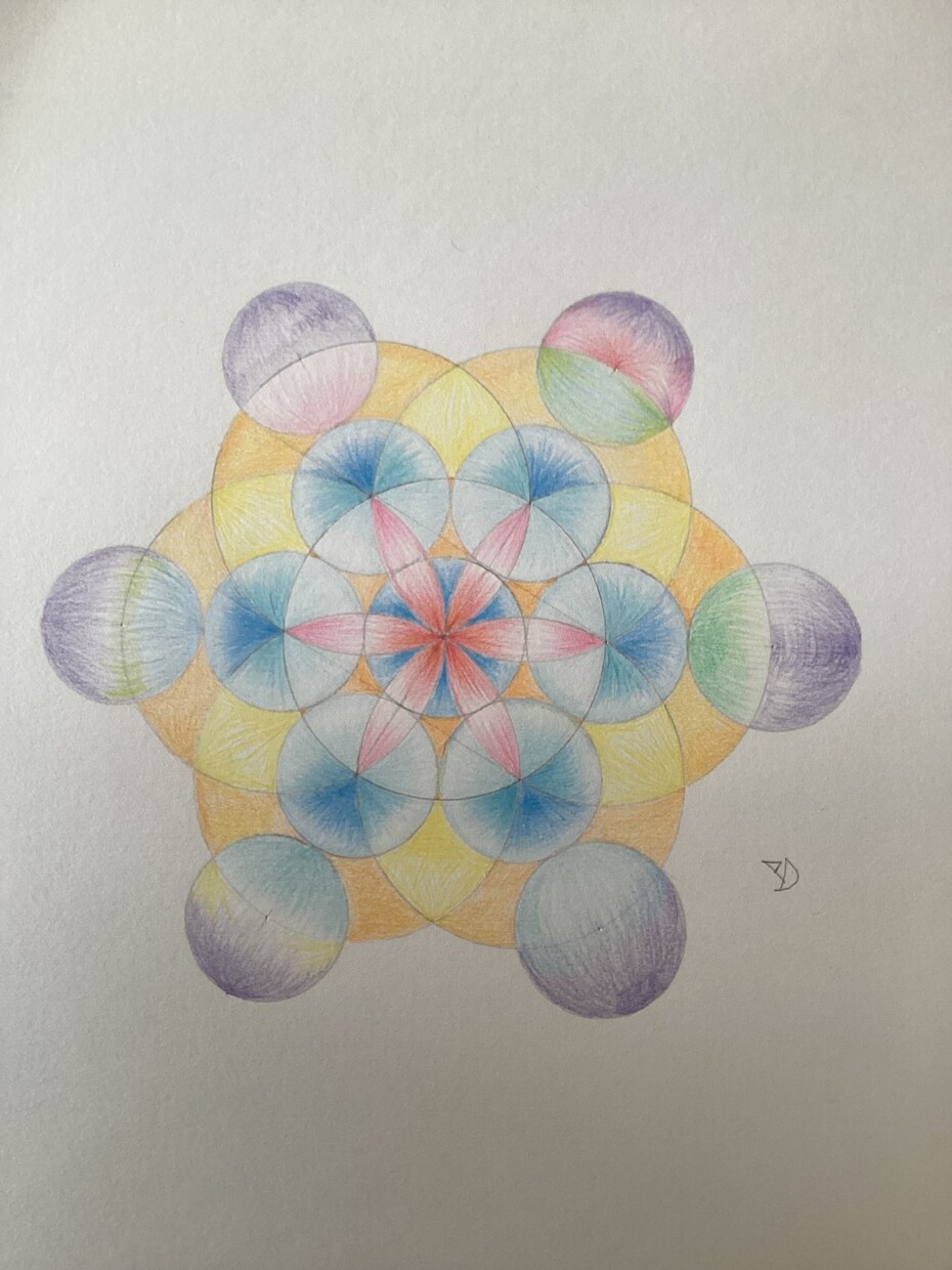 こんな絵見たことない!幾何学アート描きます 吸い込まれそう♪不思議の国へ入ったような目を惹く美しいアート イメージ1