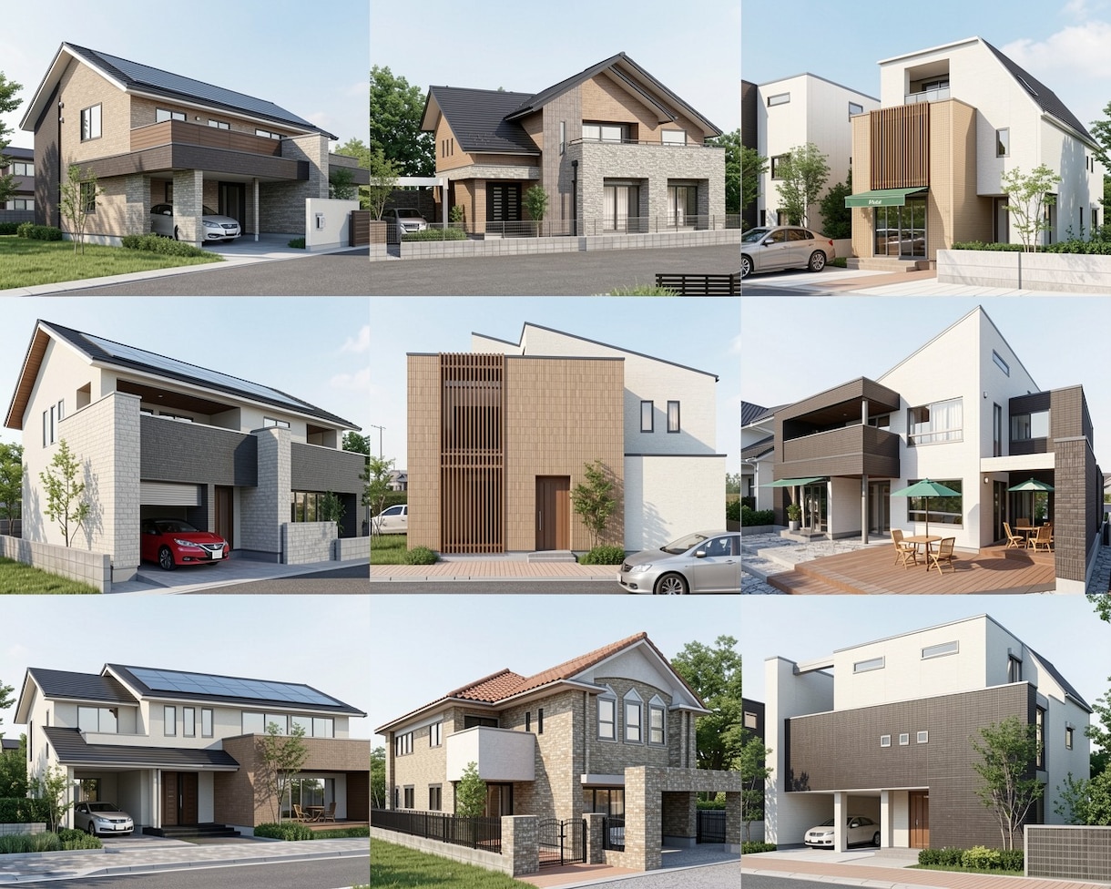 建てる前に外観デザインをCGで確認します 完成後の「イメージ違い」を外観CGで防ぎます イメージ6