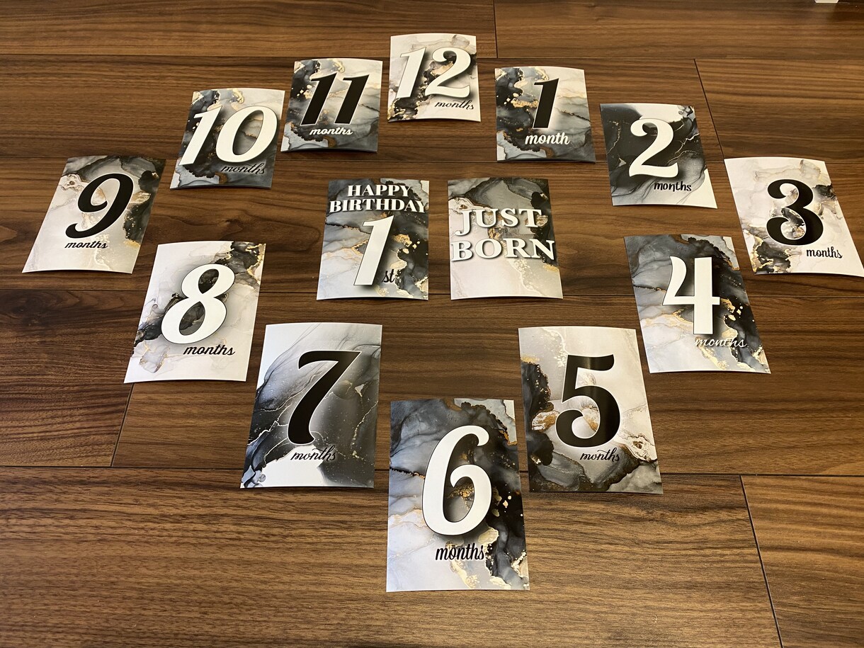 月齢ステッカー　ボード作成致します お子様の毎月の成長を写真に残しませんか？ イメージ2