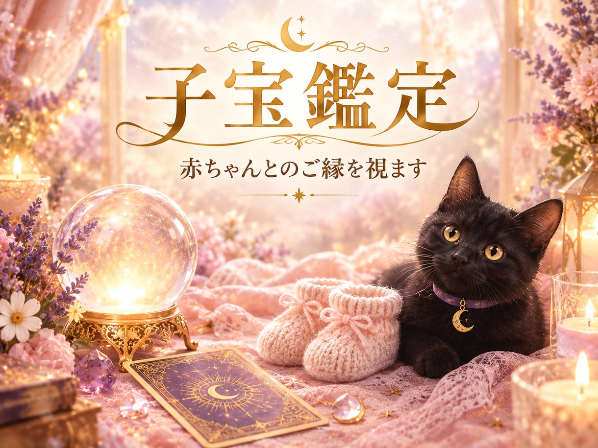 赤ちゃんとのご縁を読み解く 子宝鑑定みます 赤ちゃんとのご縁を読み解き、未来への希望をそっと照らします イメージ2