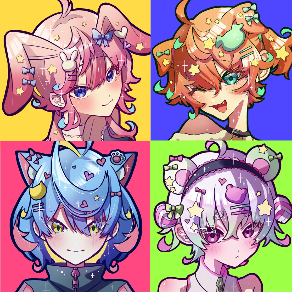 キラキラ可愛いイラスト描きます 商用利用OK！アイコン、立ち絵等幅広く受け付けております！ イメージ2