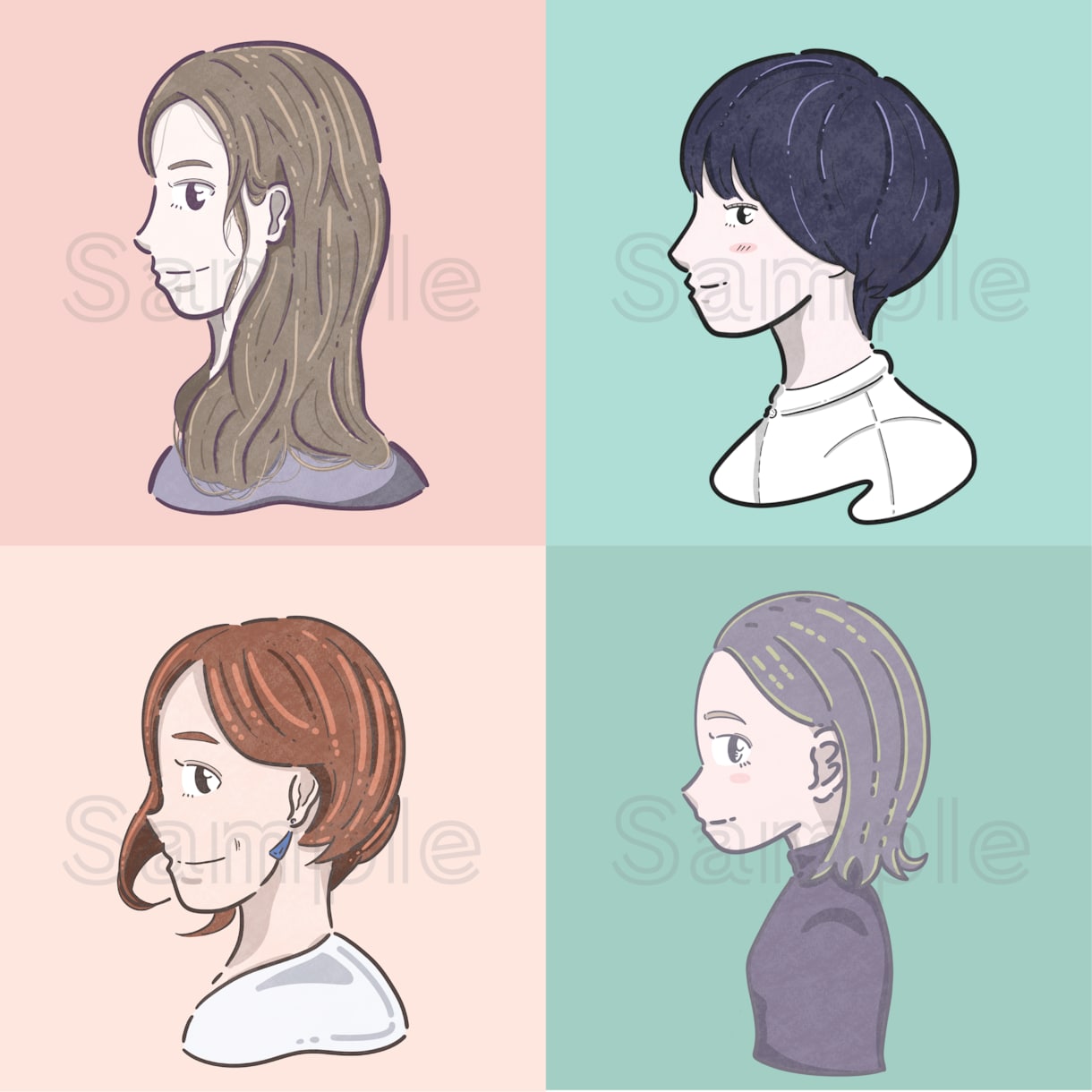 お洒落でポップな可愛い吹き出しアイコンを描きます SNSのアイコンやトプ画を華やかにしたい人にオススメです！ イメージ4
