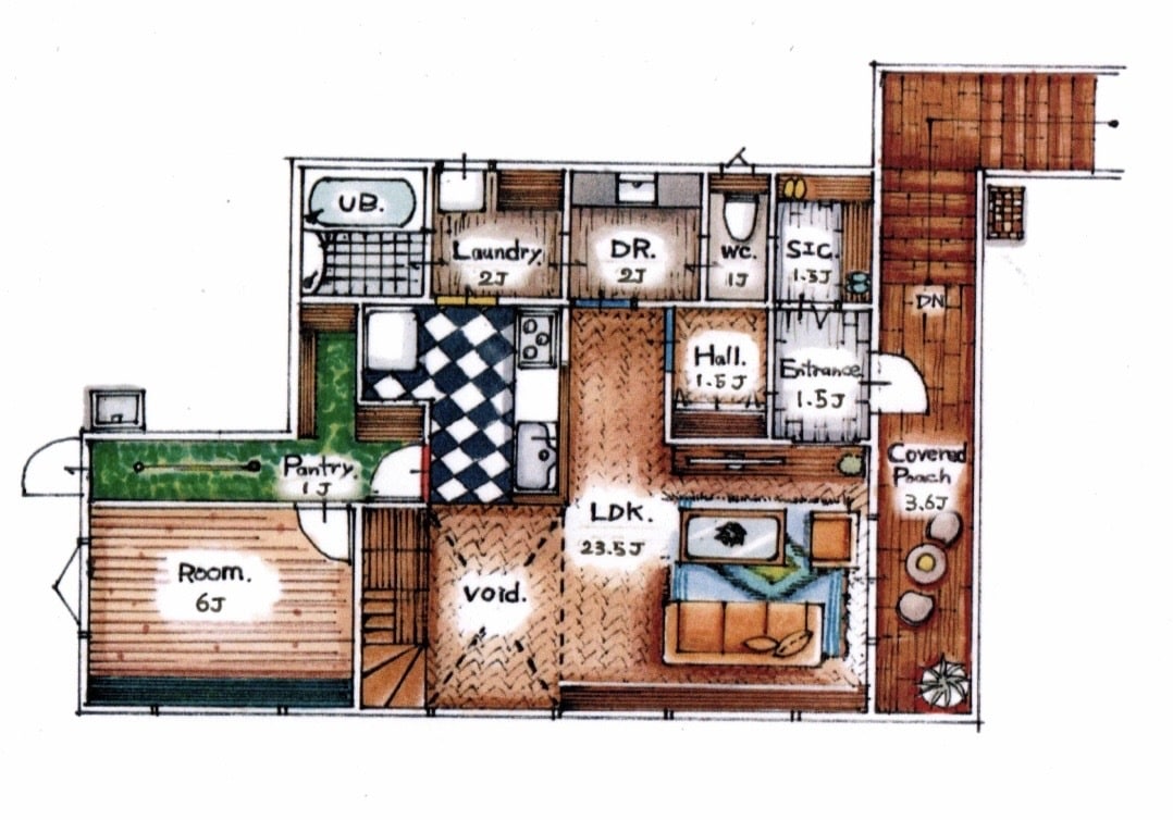 即レス◎現役パース屋が手描きの間取り図を作成します 現役不動産屋IC×パース屋が販売活動をサポートします。 イメージ1