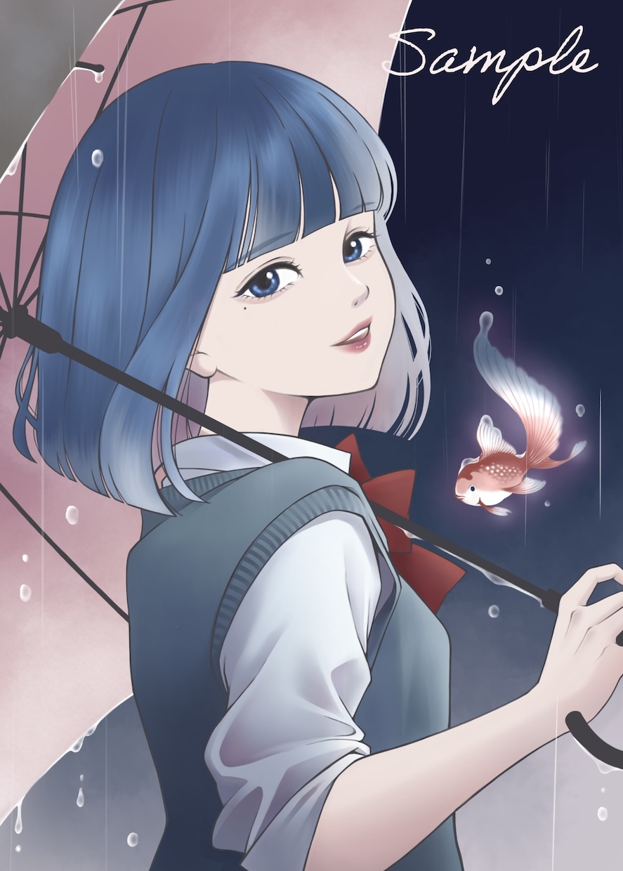 和風・和服専門｜儚げで凛とした人物イラスト描きます 〖商用OK〗MV /装画/サムネイルなど丁寧に制作いたします イメージ10