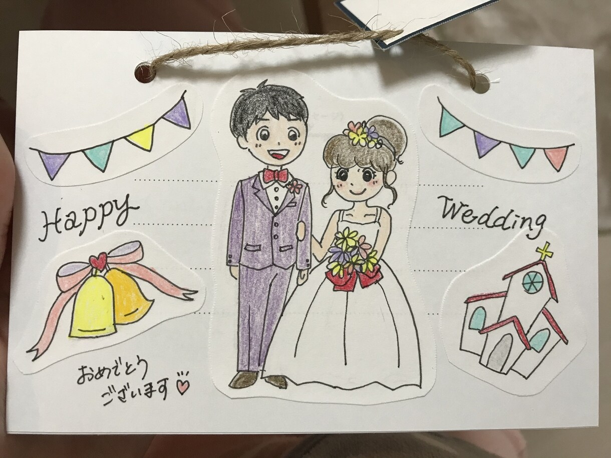 年賀状デザイン、結婚式や誕生日のイラストを描きます 趣味で描いている程度の実力ですが、心を込めます。 イメージ3