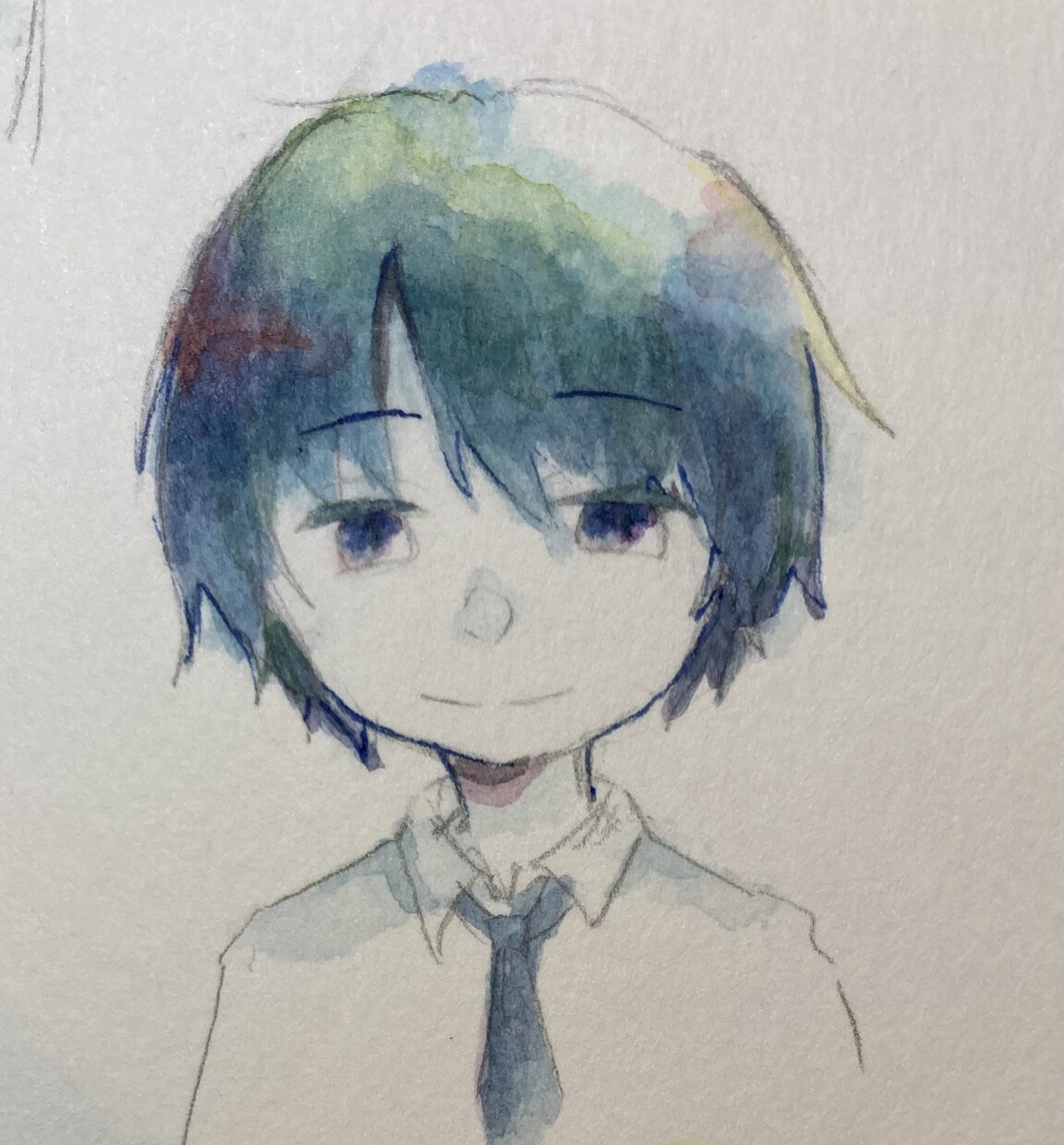 アナログのアイコン描きます 最短1日！一色をベースに水彩で人物を描きます♪ イメージ5