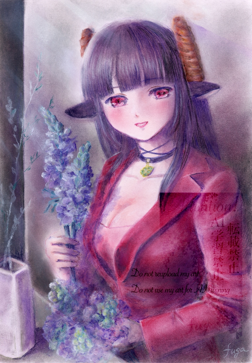 和風のSNSヘッダー，サムネイルイラストを描きます パステルと水彩色鉛筆を使った，優しい世界をお届けします イメージ5