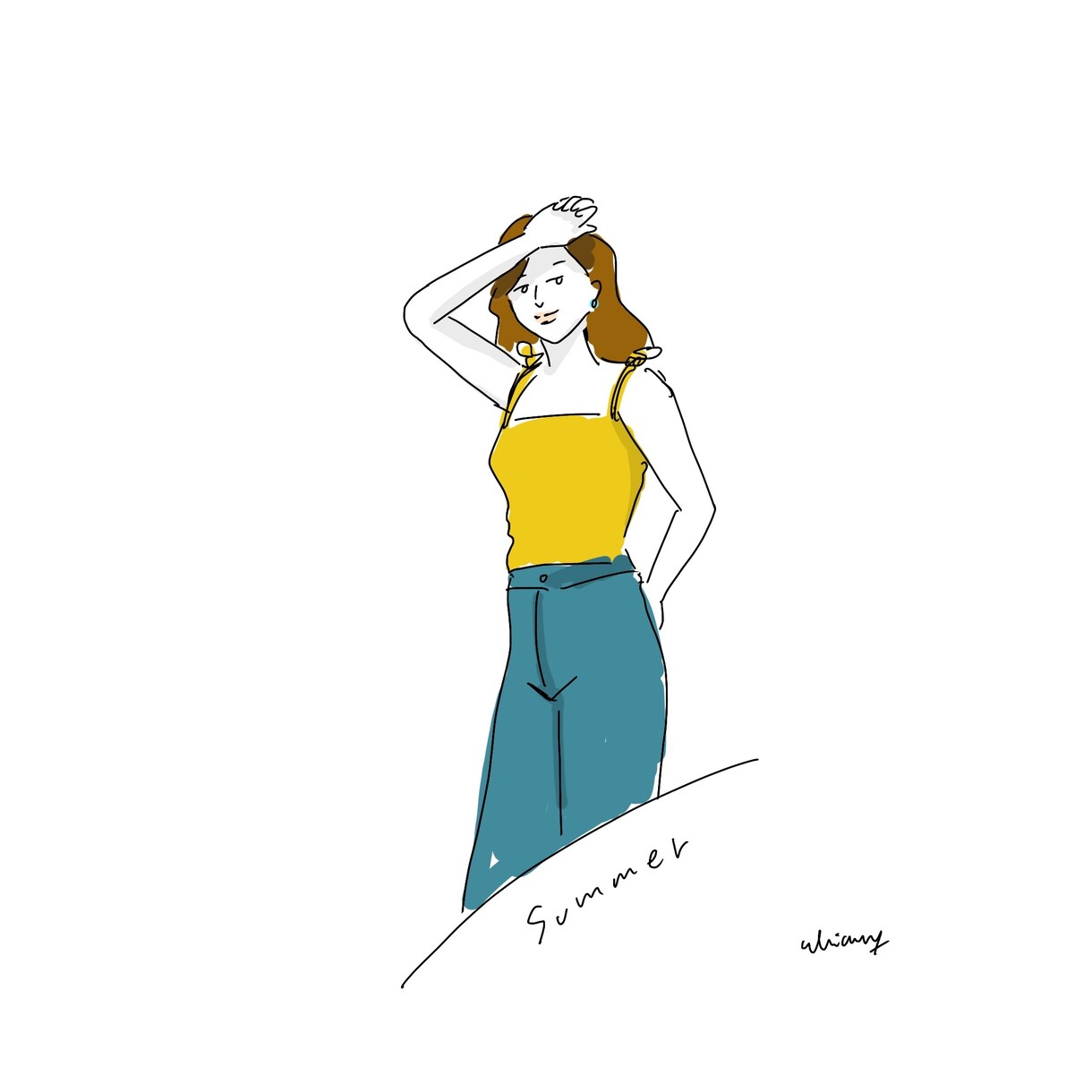 スナップ風でオシャレなイラストを描きます ファッション好きな方にオススメ イメージ3