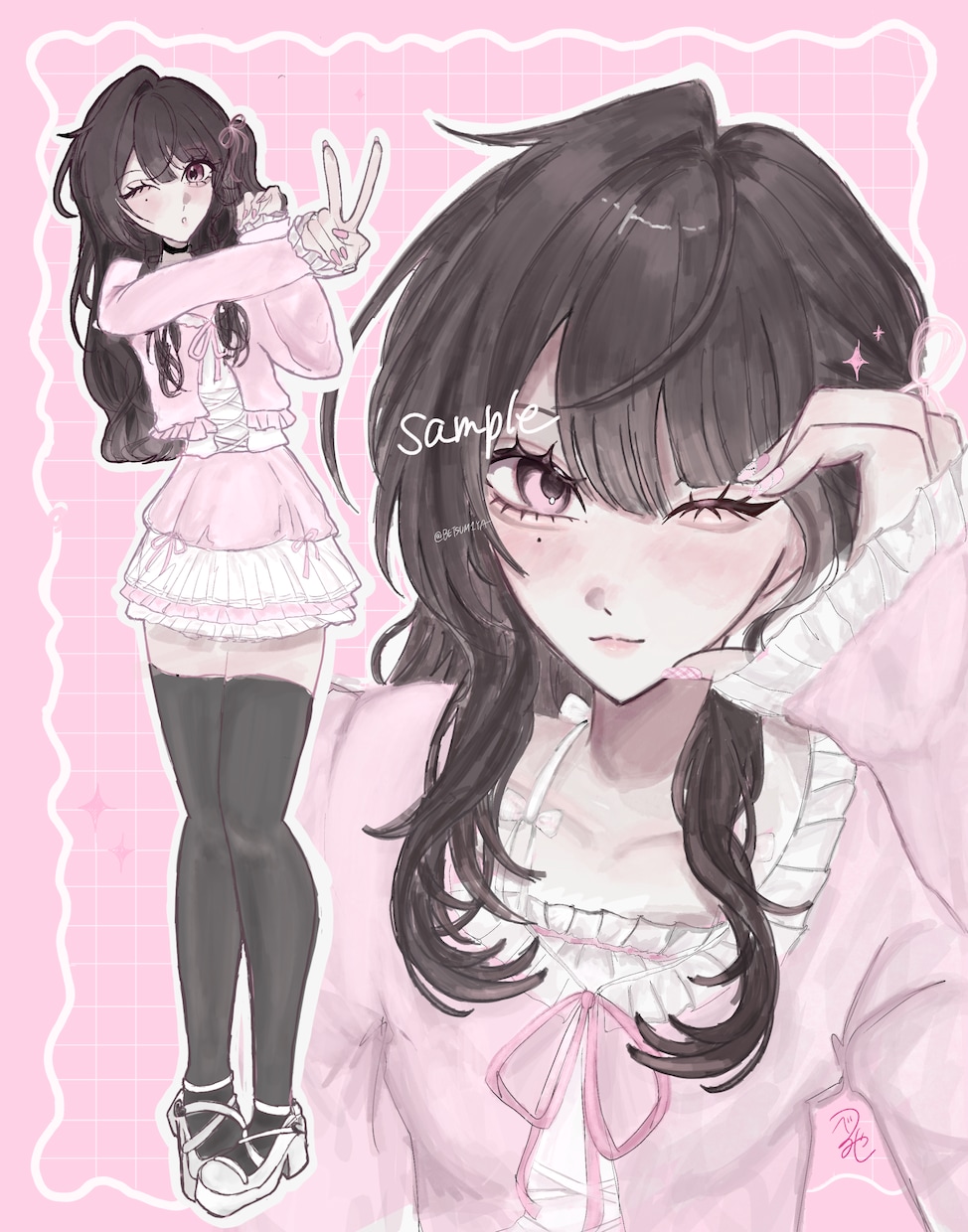 l創作/オリジナルl ふわかわイラスト制作します ふわっと甘く、でも繊細に。特別な一枚をお届けします イメージ1