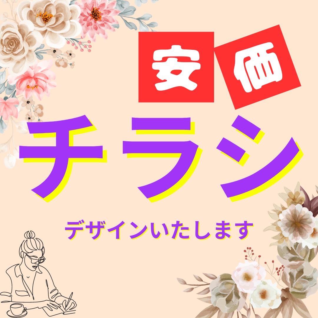 ラフ案お持ちの方。格安でチラシ作成いたします 画像やラフ案があるからこれを使って！そんな方へおすすめです イメージ1