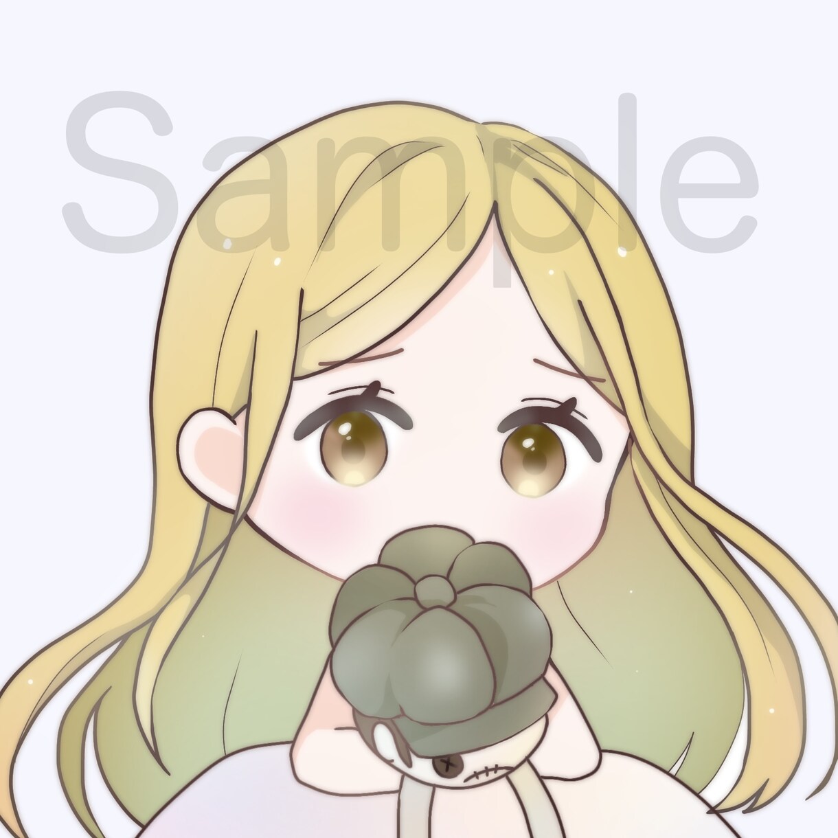 透明感のあるふわふわしたミニキャラ描きます 最短即日！商用利用OK！優しいタッチのミニキャライラスト イメージ1