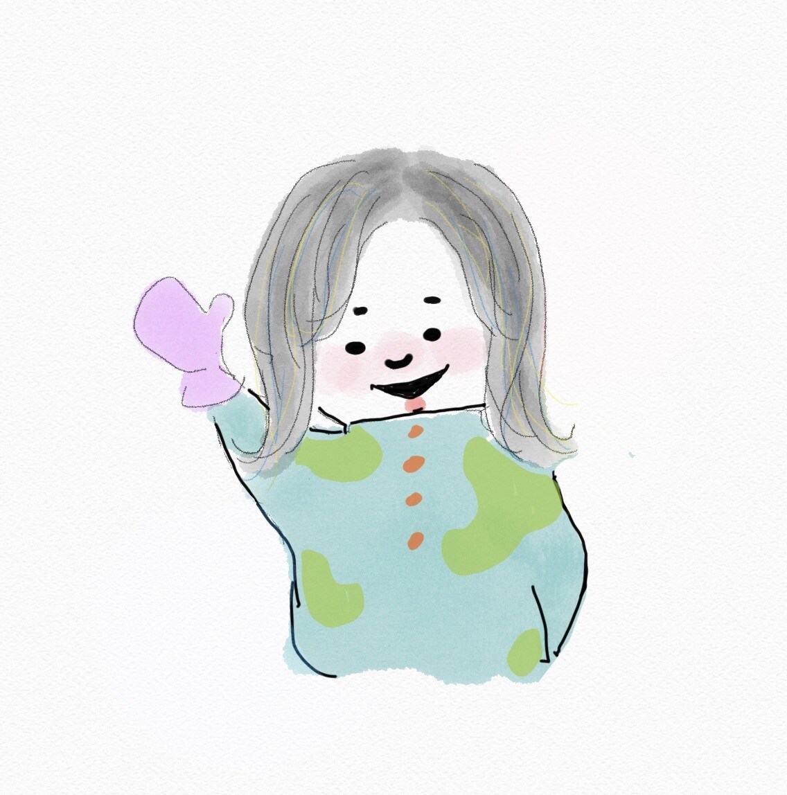 似顔絵やアイコンなど簡単なタッチでイラスト描きます ダボッとゆるふわ癒し系イラスト イメージ4