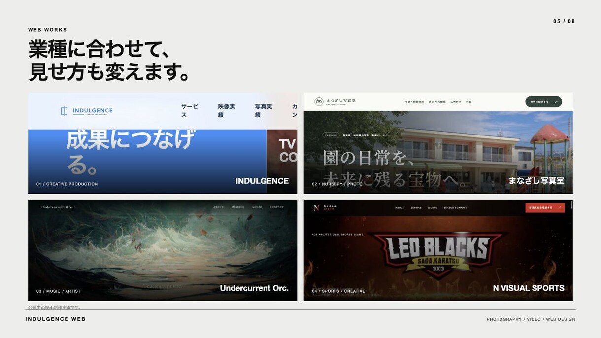 プロカメラマンが写真で選ばれるHPを制作します 9月30日まで先着3件｜写真・文章・構成を丸投げOK イメージ5