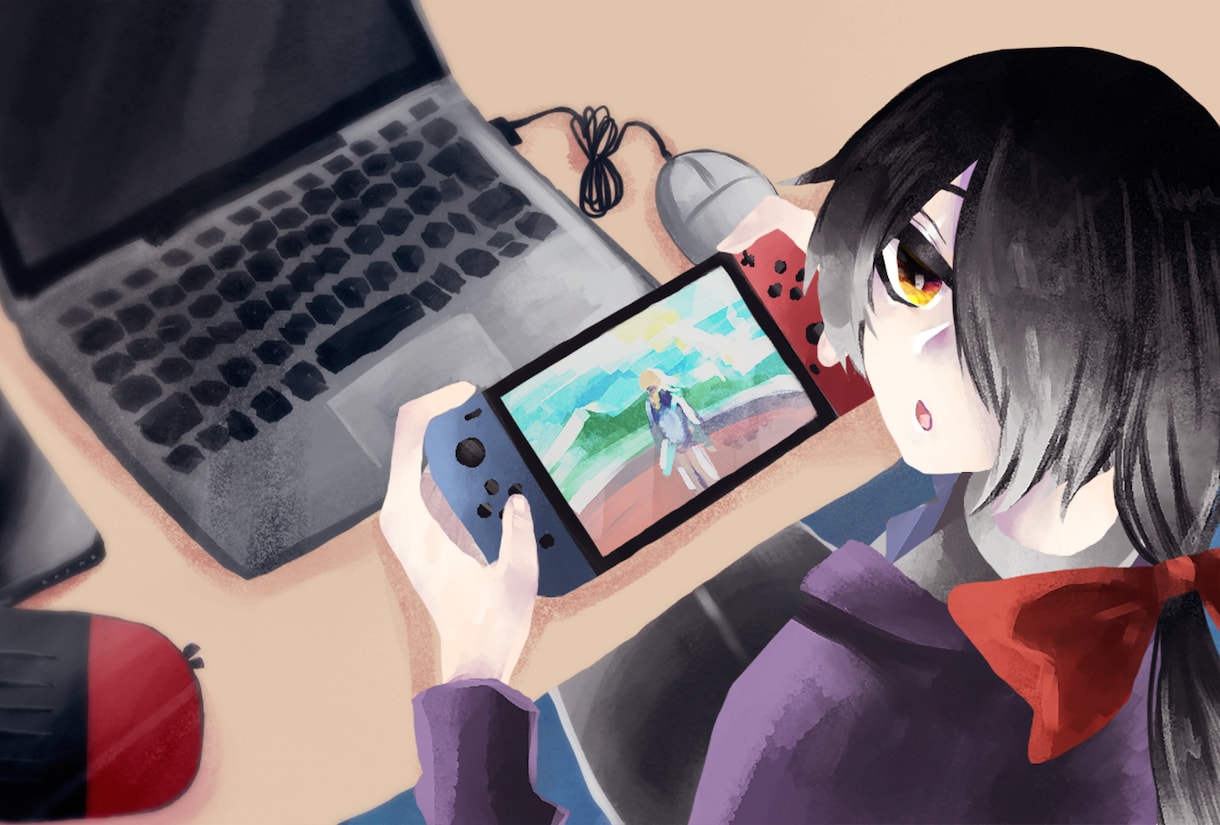 ゲームや動画のスチルイラストお描きします ホラー・オカルト的なスチルや恋愛ゲームなどのスチル描きます！ イメージ2