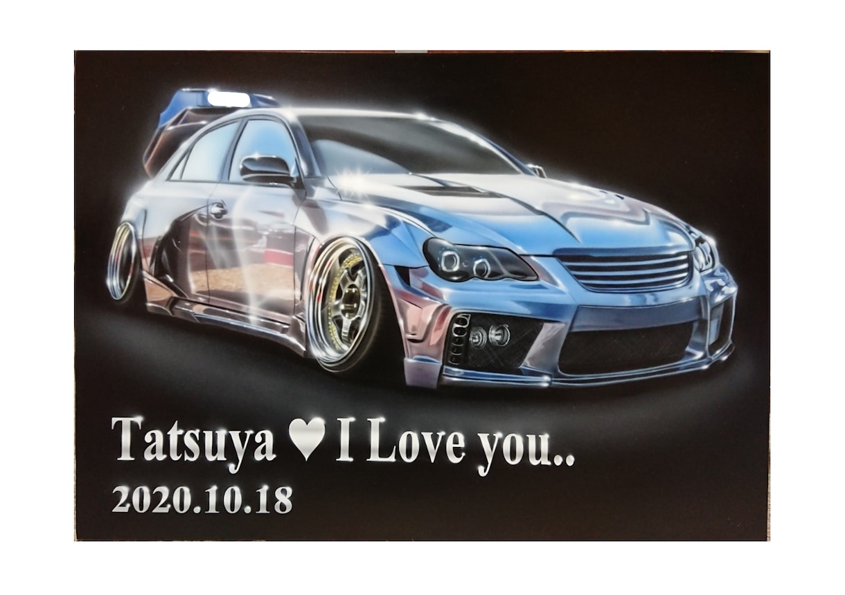 A3・B3　エアブラシで愛車イラストを描きます 大切な愛車をイラストにしてお部屋やガレージに飾ってみませんか イメージ5