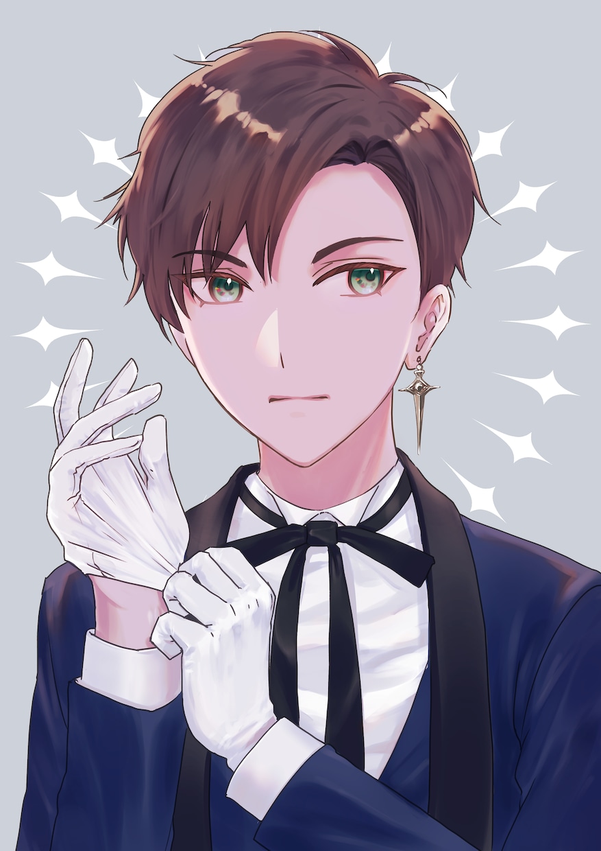 イケメンイラストをお描きします 商用OK  一枚絵・書籍表紙・歌ってみた ・立ち絵等 イメージ2
