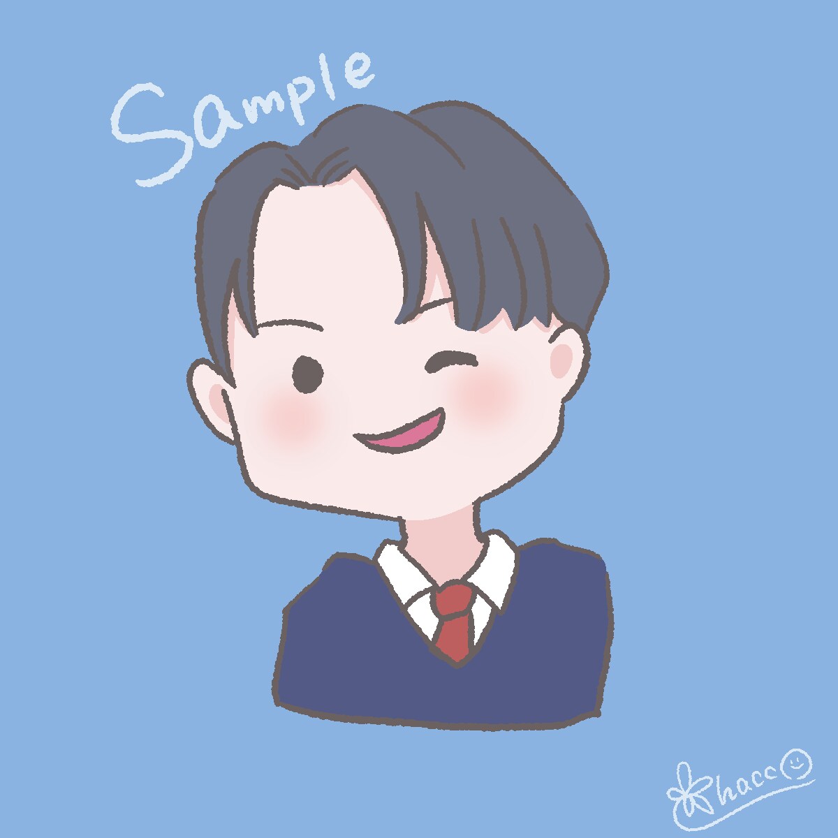 ほんわかゆるっとした似顔絵を描きます SNSやブログのアイコンにどうぞ イメージ4
