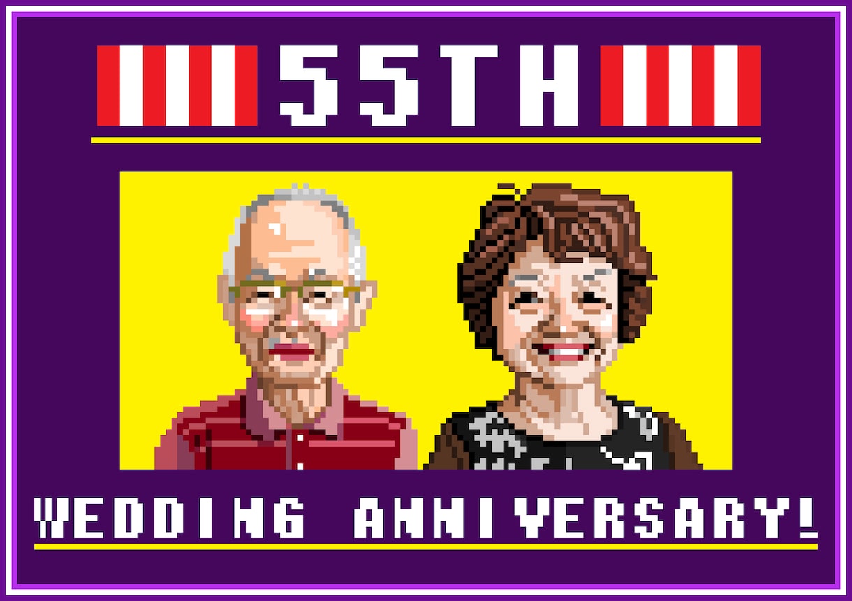 ドット絵の似顔絵（ドット似顔絵）を打ちます 生成AIや画像変換ではない、一からドットで描いたドット絵です イメージ8