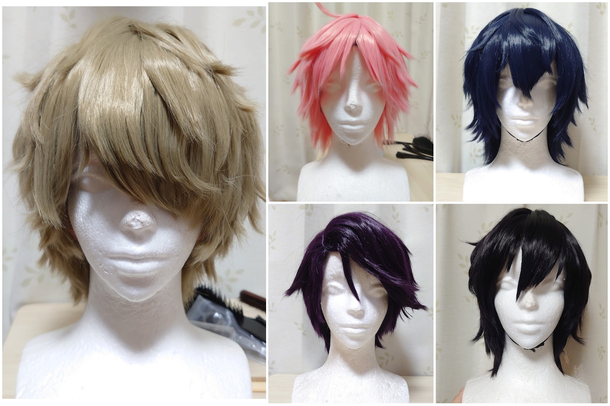 ウィッグオーダー承ります ヘアアイロンと一般的なヘアワックスでの製作【４月納期受付中】 イメージ4