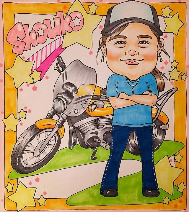 あなたの愛車と一緒に似顔絵お描きします ♪愛車と過ごす楽しい時間の思い出♪ イメージ3
