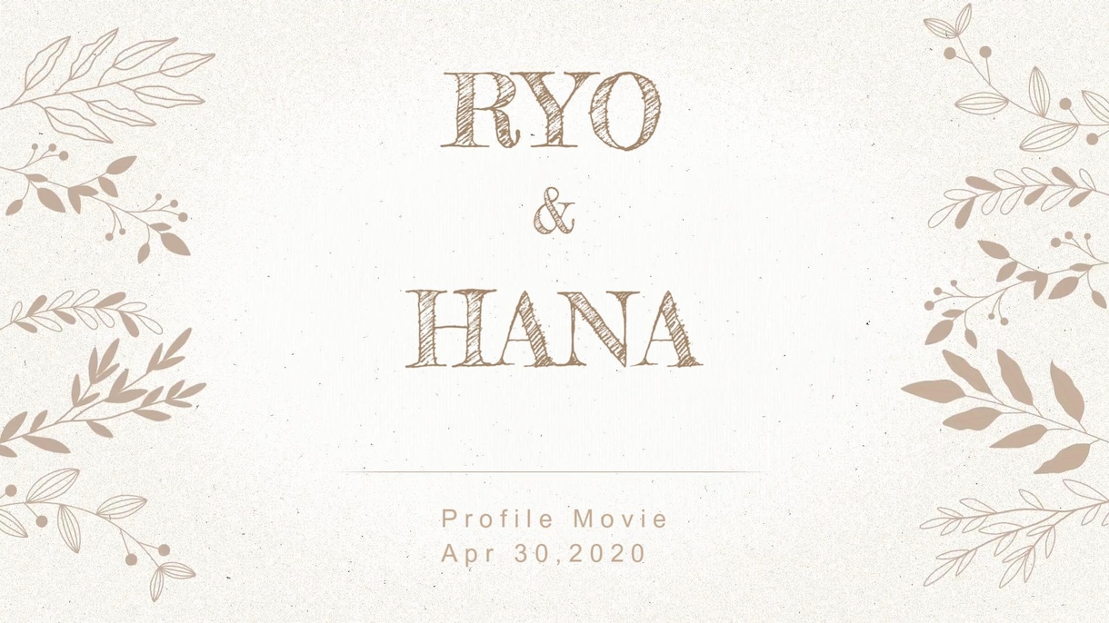 新郎新婦トーク形式の結婚式プロフィール動画作ります 新郎新婦のトーク形式！世界に1つだけのプロフィールムービー イメージ2