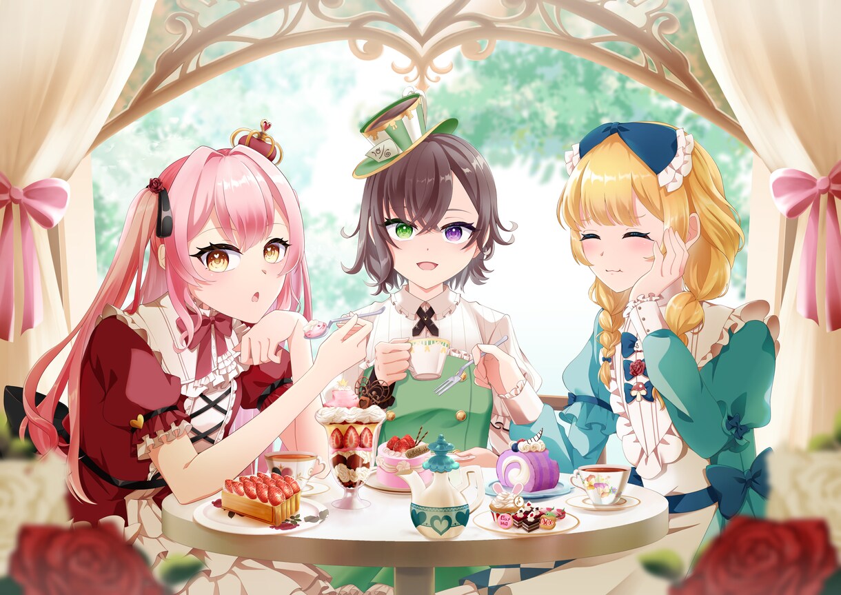 活動者様･ゲーム関連のイラスト描きます ご希望に添えるまで！絵柄寄せも可能です！ イメージ10