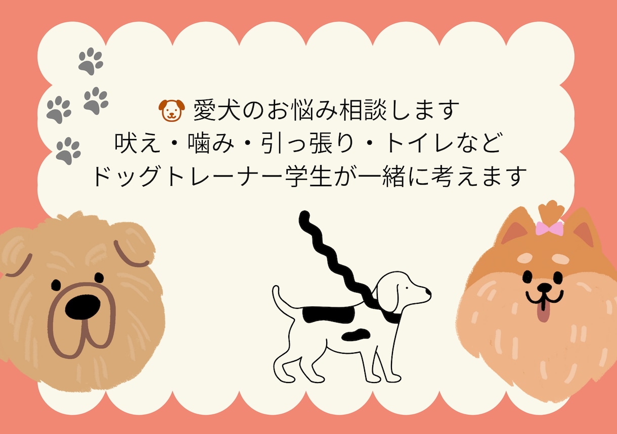 犬のしつけ・トレーニングのお悩みをサポートします 専門学校で学ぶドッグトレーナーが愛犬に合った方法を提案します イメージ1