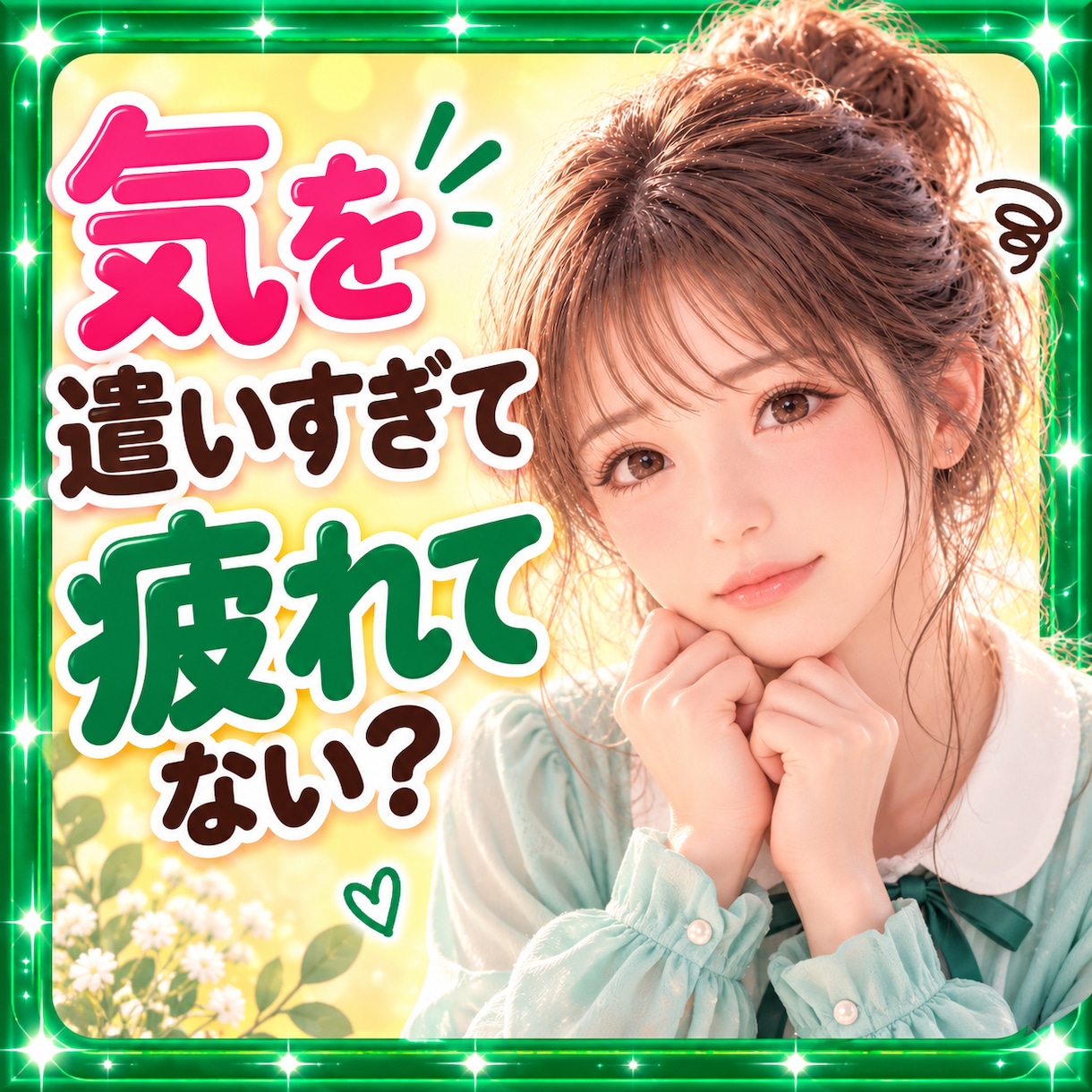気を遣いすぎて疲れる☁我慢してきたお話お聴きします 嫌われたくなくて断れない☘いつも自分が後回しになるあなたに イメージ1