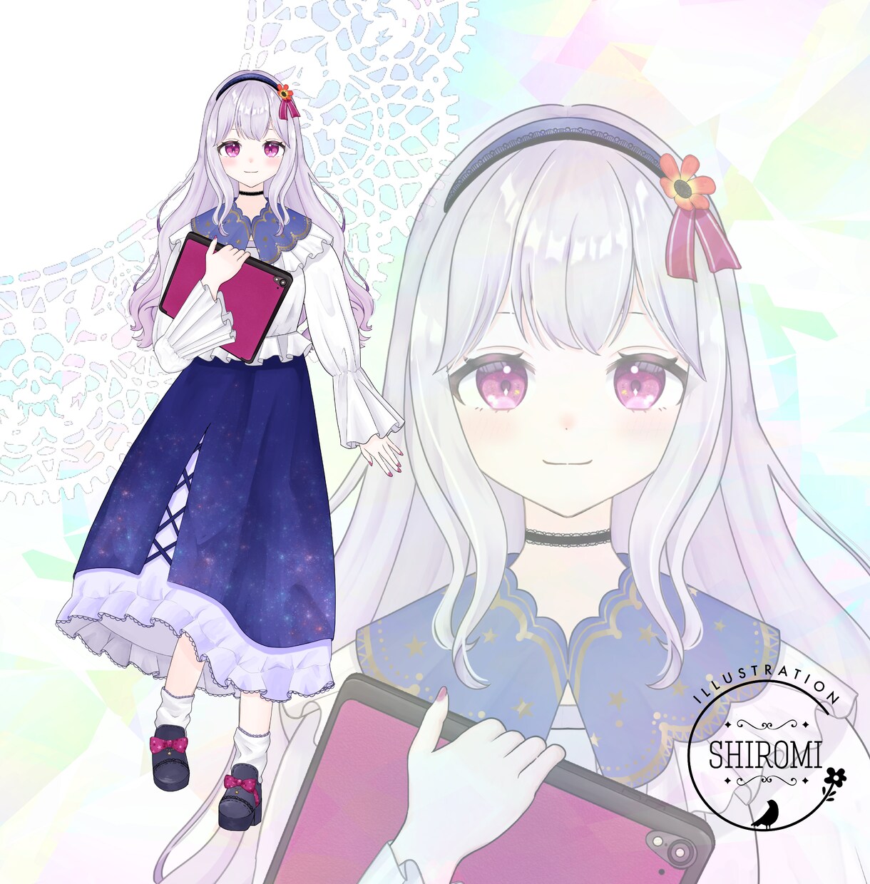 可愛いキャラクターデザイン&立ち絵をお描きます 商用OK◎Vtuber、イリアム、ゲームの配信等に♡ イメージ5