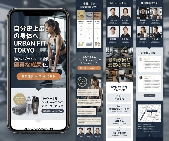 集客できるコスパ最強LPを作成します studioにて作成するので、管理費不要！ イメージ2