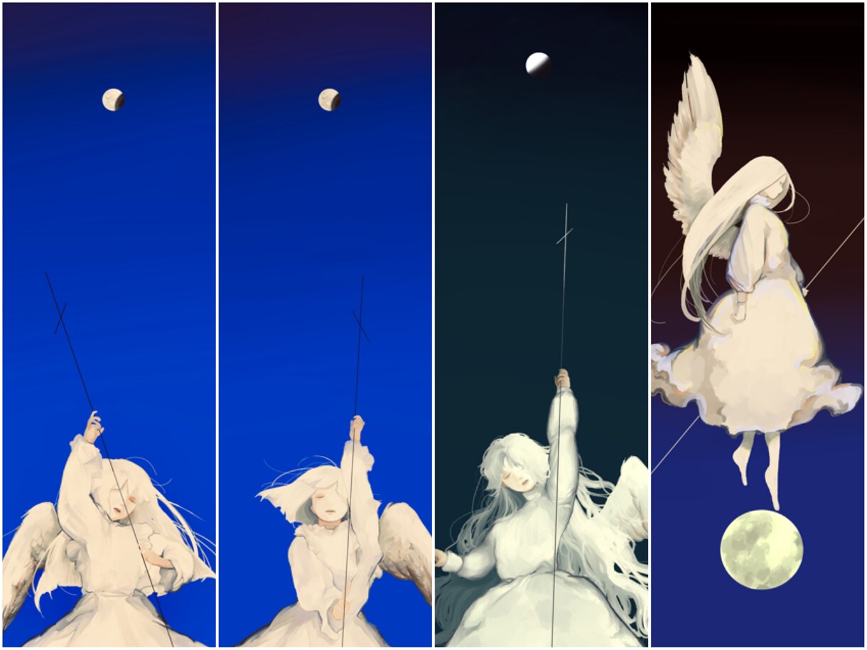 本の表紙お描きします ダークで不穏で少し不気味だけど美しさもある絵画のように イメージ3