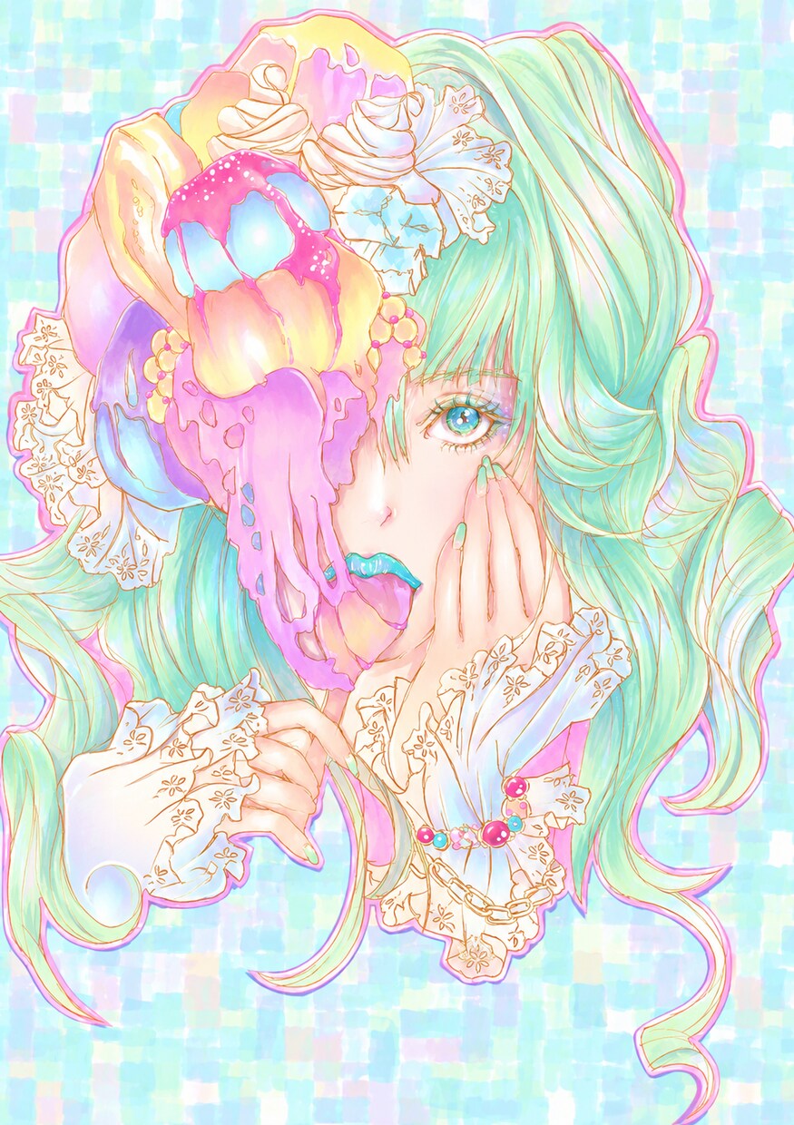 現役ドレスデザイナーがポップなイラストお描きします ⭐︎カラフルで可愛い世界にひとつのイラストをあなたに⭐︎ イメージ6