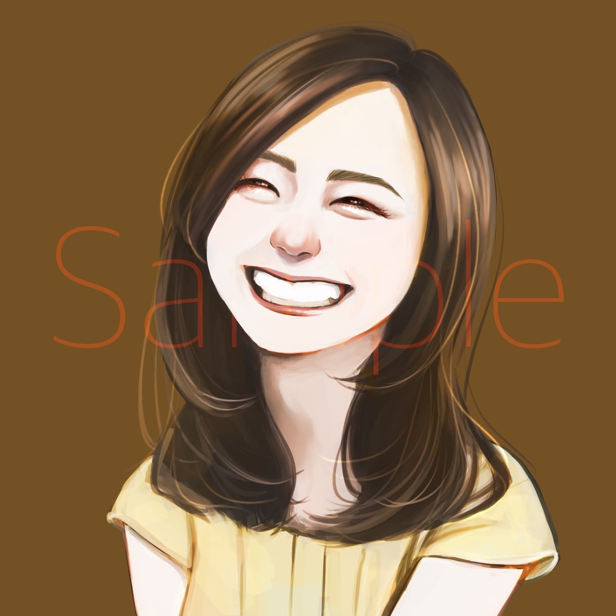 大人っぽいリアルな似顔絵描きます SNS用アイコンやプレゼントに！パッと目を引く似顔絵です。 イメージ1