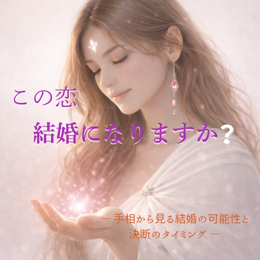 仕事が忙しく恋が進まない女性♡手相みます 結婚できる？止まる理由と恋が動き出す転機を静かに確かめる イメージ1