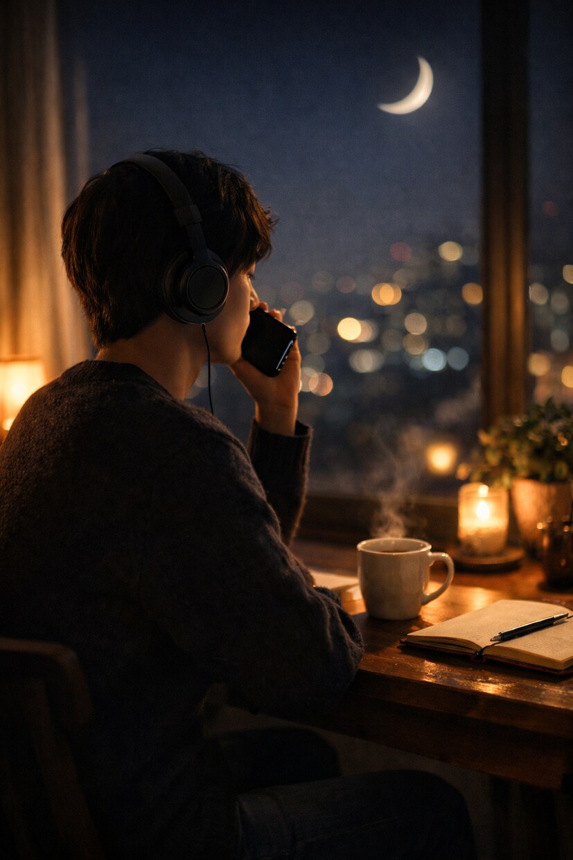 寂しい夜に落ち着いた声でお話しますます 眠れない夜の話し相手になります イメージ1