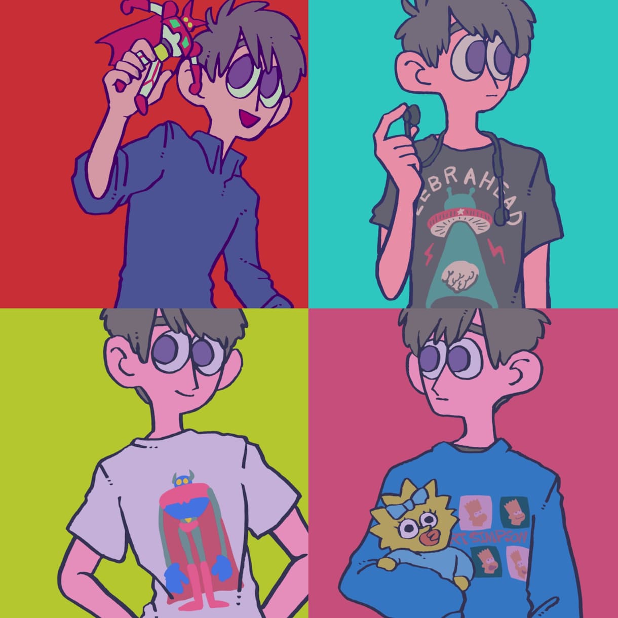 イラスト描きます ポップな絵柄であなたの思う雰囲気を絵にします。 イメージ6