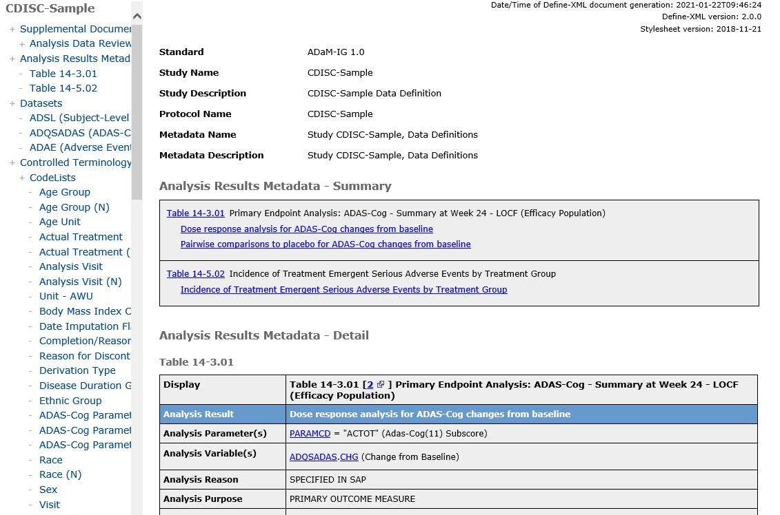 CDISCのDefine.xmlを作成します 必要なデータやドキュメントはお客様にてご用意ください イメージ2