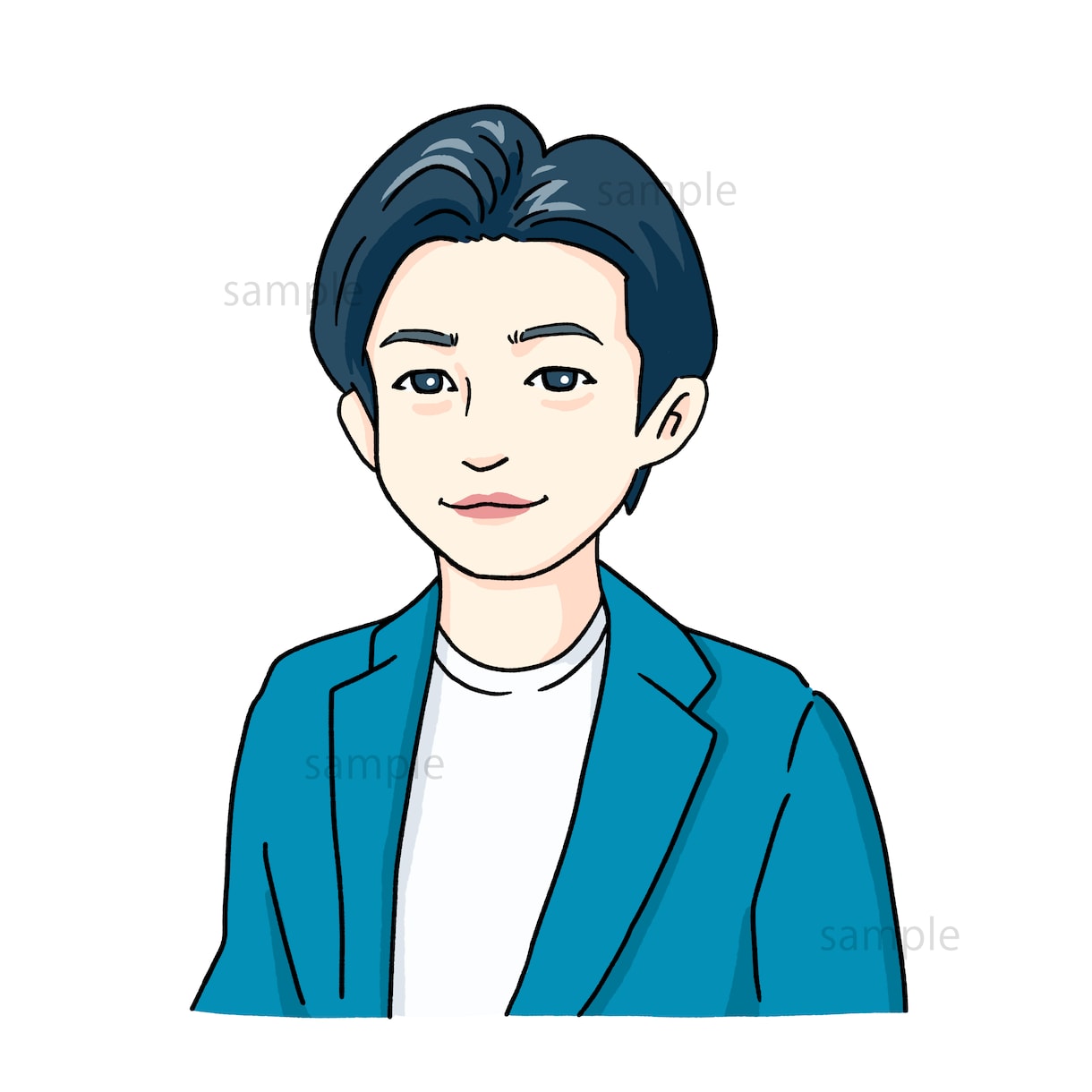 お写真をもとにおしゃれなアイコンを作成いたします 【期間限定セール】リアルな似顔絵⭐︎SNSやお仕事にも イメージ7