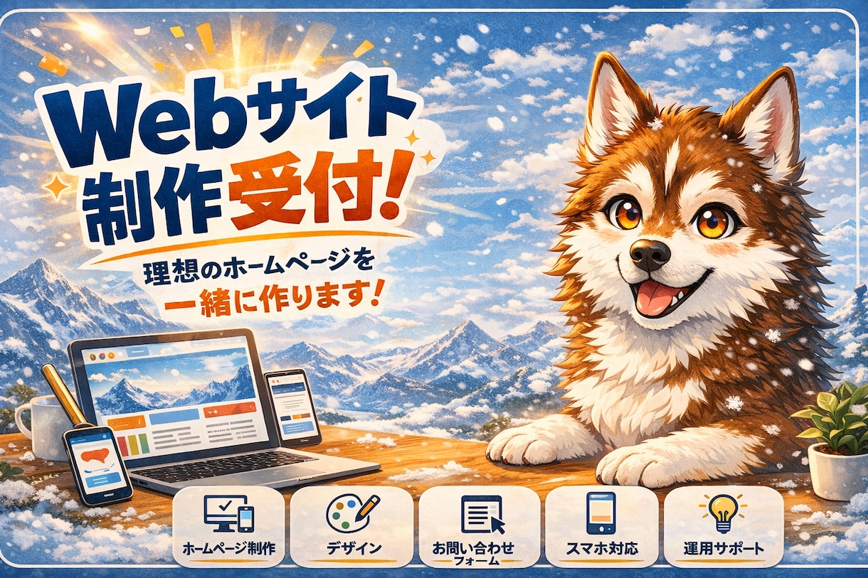 Webサイト開設代行します 相談段階からでも要件整理から見積もりまでは無料で行います イメージ1