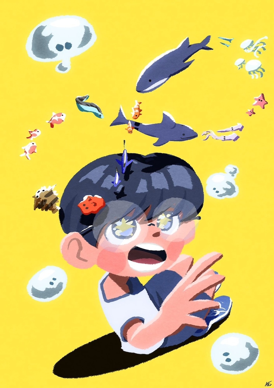 絵本の1ページのような一枚絵にします 頭の中にある、まだ絵になってない物語を、イラストに イメージ5