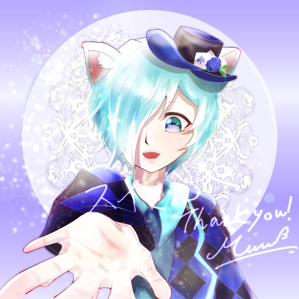 動画サムネイル,アイコン,夢絵,ペア画など描きます きらきらゆめかわいい絵柄☆デフォルメ等身選べます✐☡ イメージ4