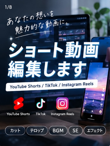 ショート・切り抜き・動画制作します ココナラでの編集委託が初めての方へ イメージ2