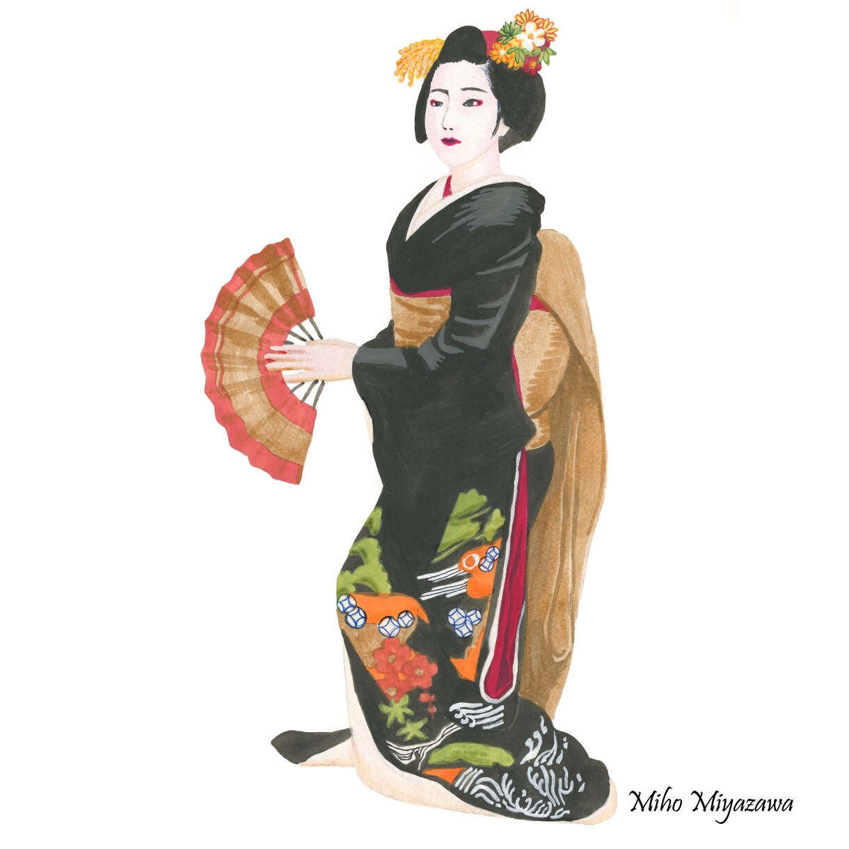 人物イラスト　全身・バストアップで制作します 雰囲気や空気感がイラストに表現されるよう心をこめて描きます。 イメージ2