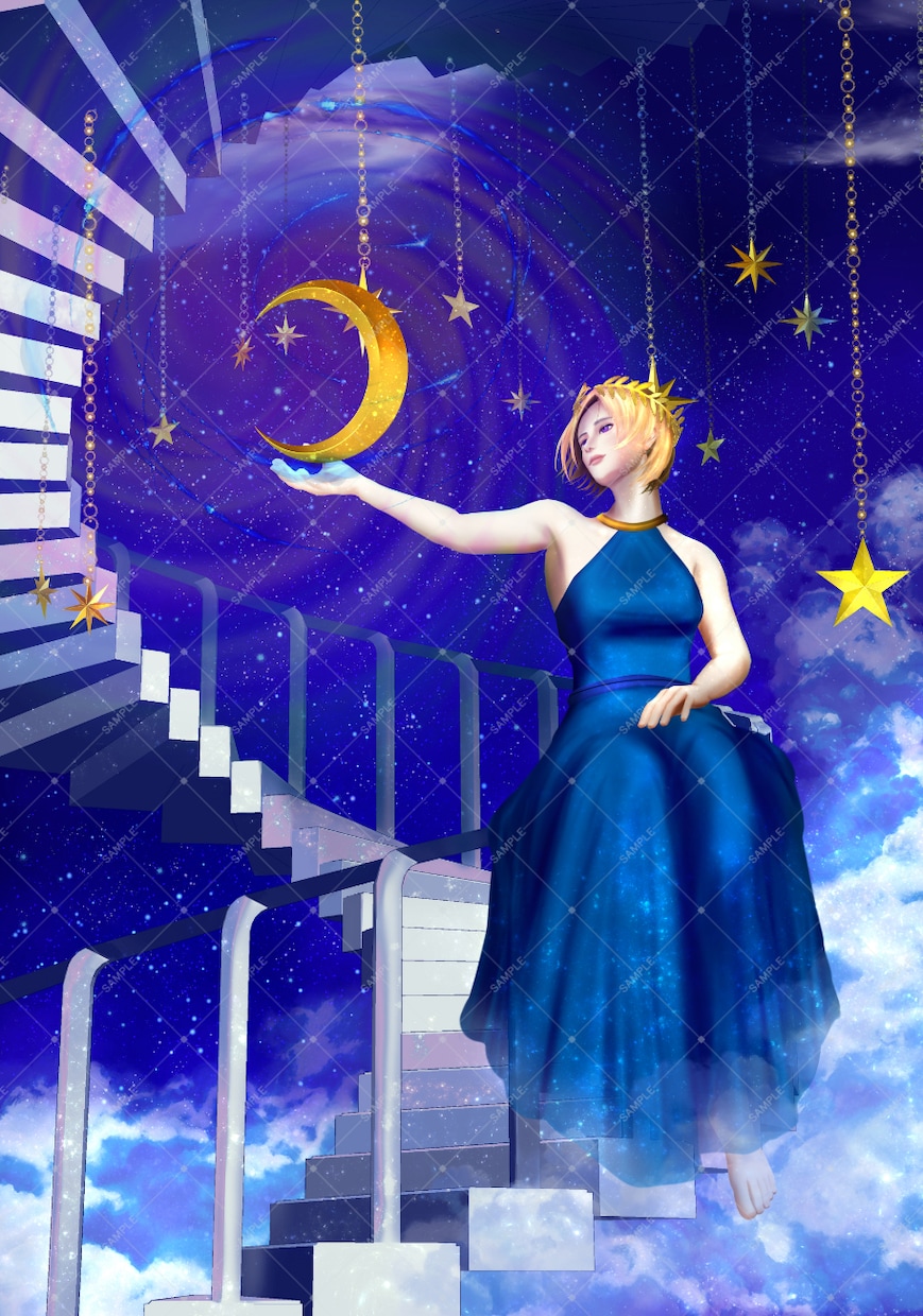 星空や海など幻想的な一枚絵をお描きします しっかりとヒアリングをして希望に沿ったイラストを作成します イメージ4