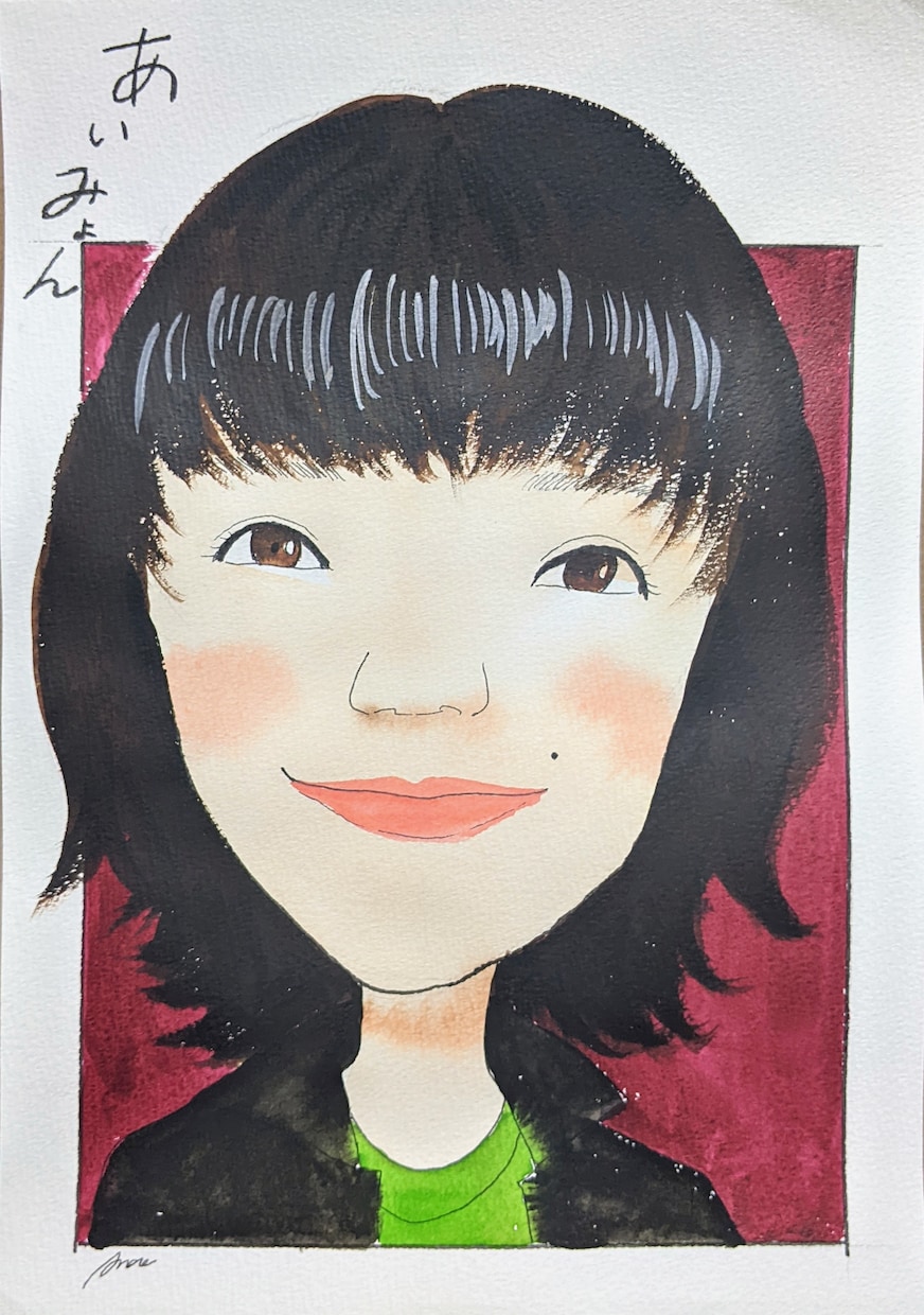 お写真から似顔絵作成致します 笑顔溢れる似顔絵はいかがですか？大切な人のギフトに イメージ2