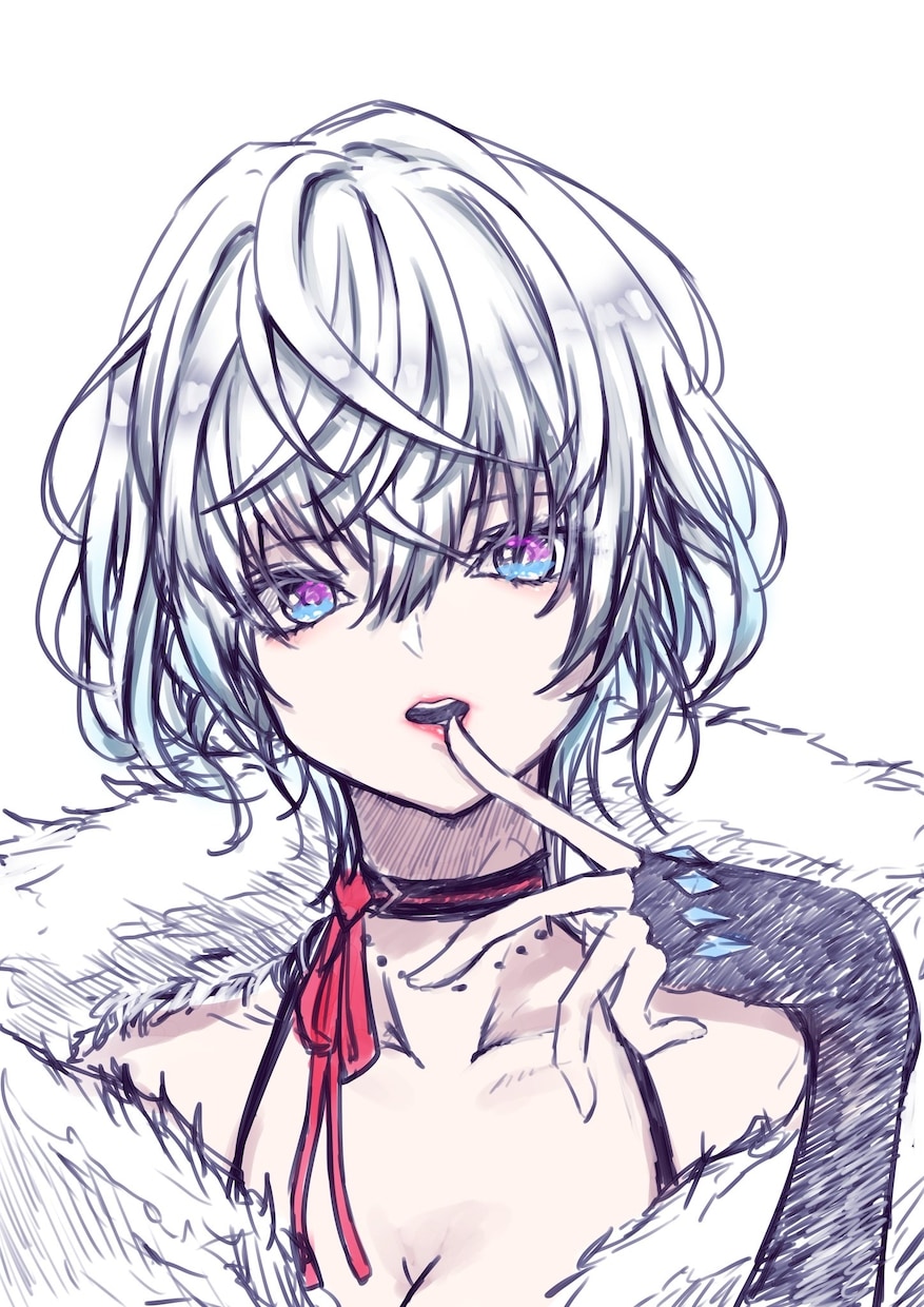 カッコイイ・美人系の女の子イラスト描きます 顔の良さには自信があります！！ イメージ7